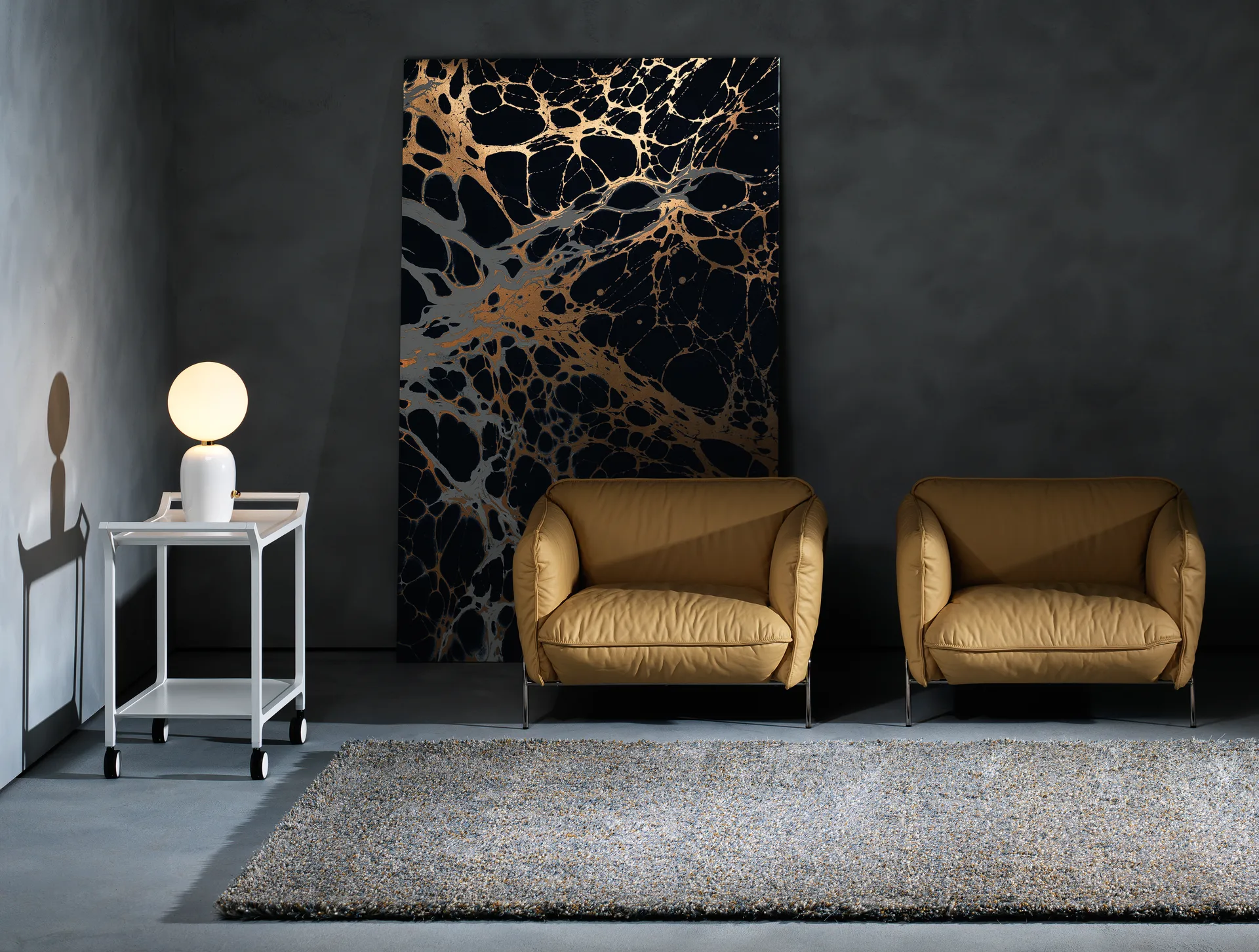 Tekla gulvteppe 170x240 cm, Icy Caramel Kasthall