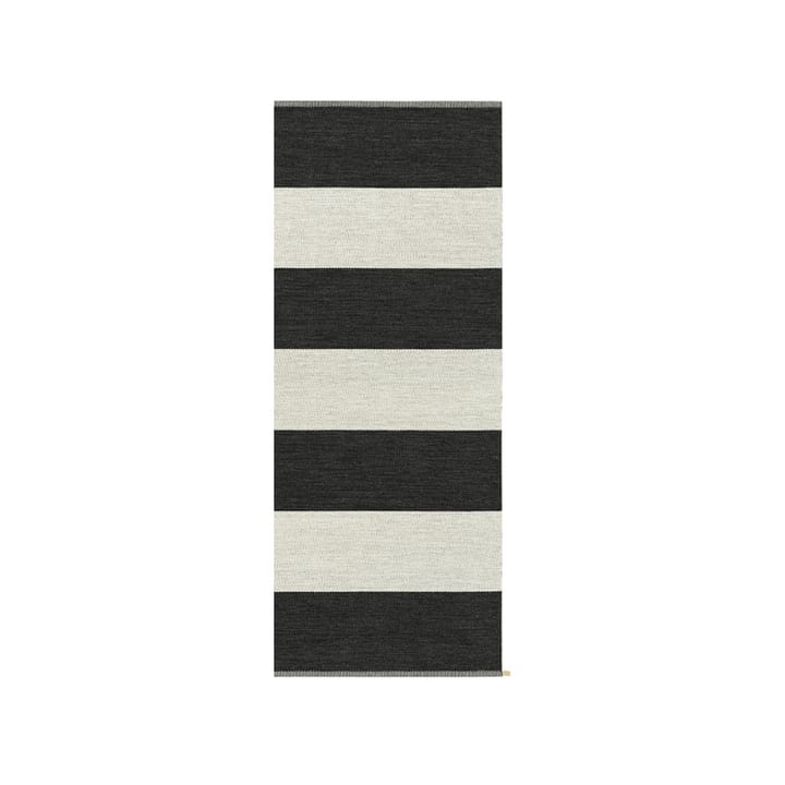 Wide Stripe Icon entréteppe - Midnight black 200 x 85 cm - Kasthall