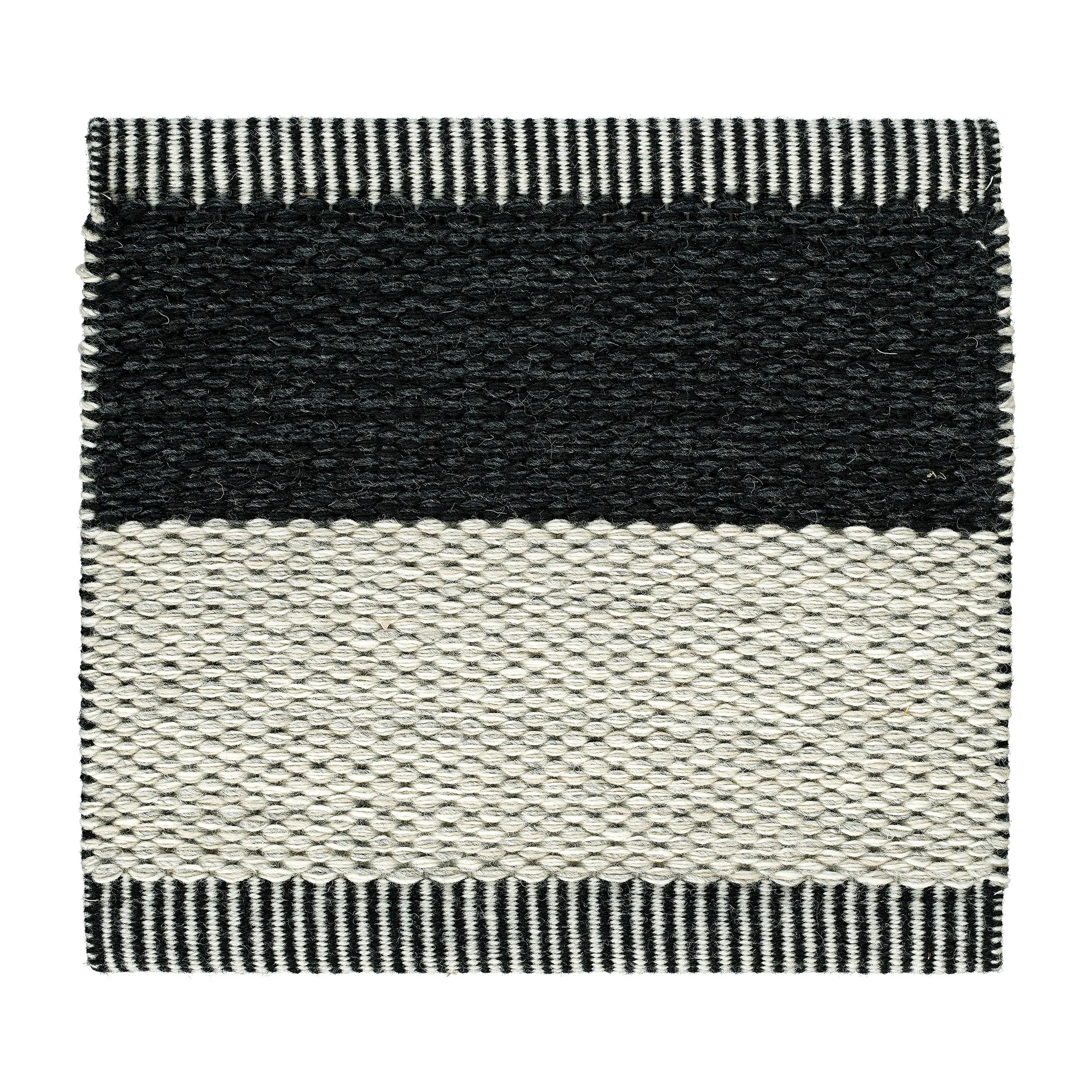 Wide Stripe Icon gulvteppe 160x240 cm, Midnight black Kasthall