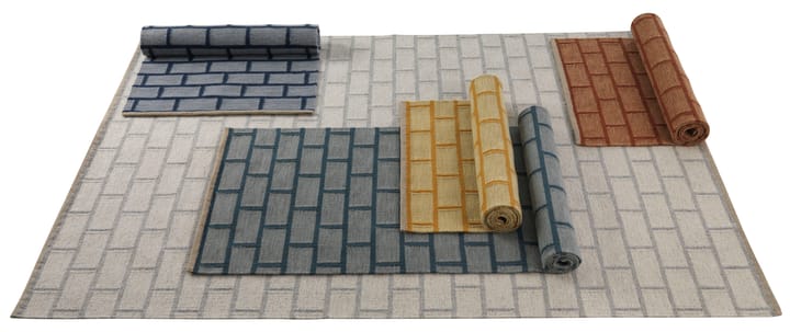 Brick entréteppe, blue, 80 x 250 cm Kateha