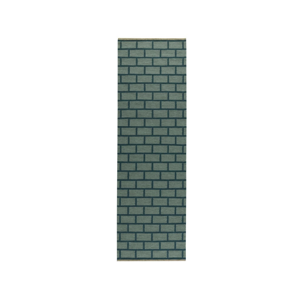 Bilde av Kateha Brick entréteppe green 80 x 250 cm
