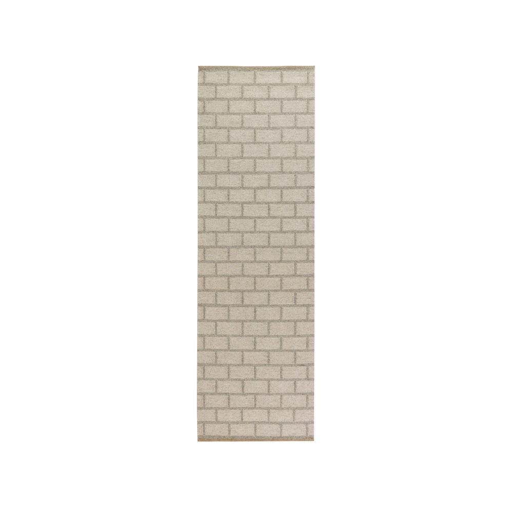 Bilde av Kateha Brick entréteppe light grey 80 x 250 cm