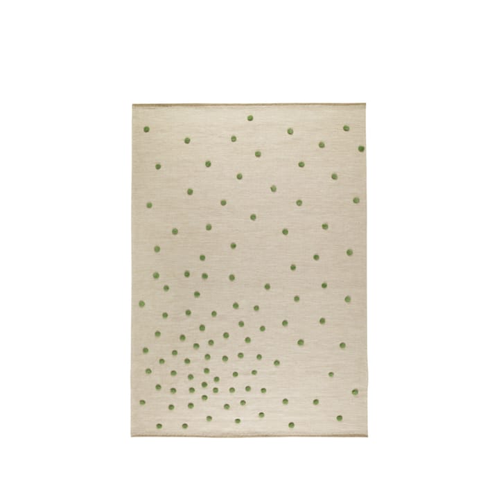 Bula teppe - White/green, 170 x 240 cm - Kateha