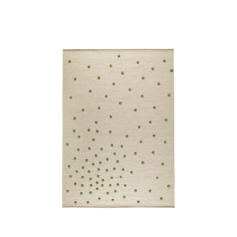 Bilde av Kateha Bula teppe White/green 170 x 240 cm