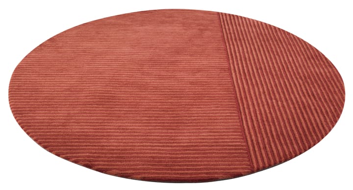 Dunes Straight teppe rundt, dusty red, 220 cm Kateha