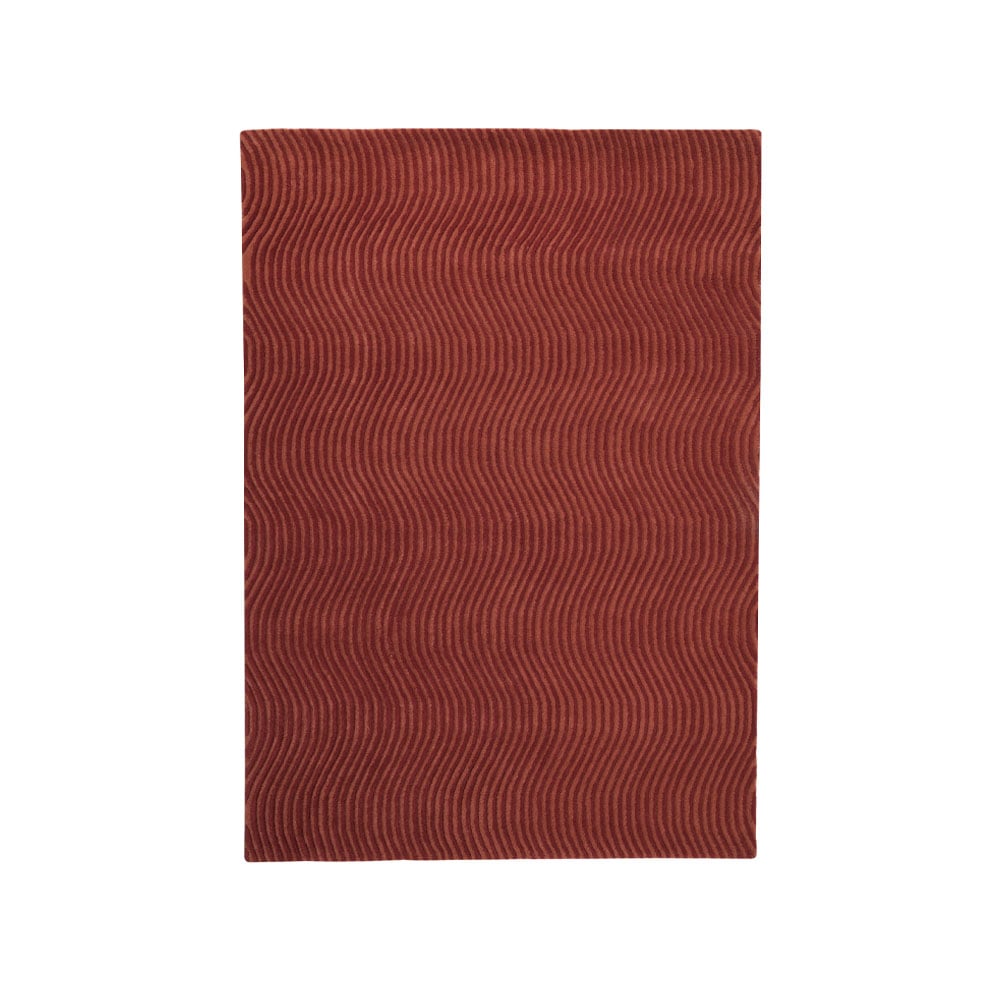 Bilde av Kateha Dunes Wave teppe dusty red 200 x 300 cm
