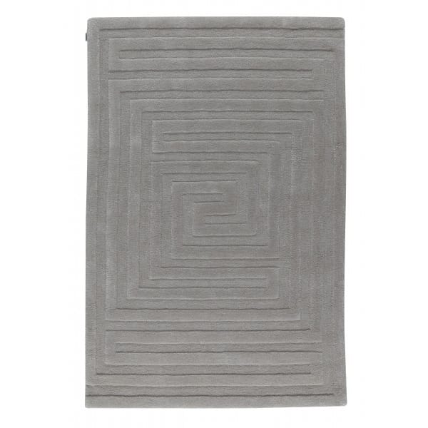 Mini-Labyrint barneteppe, 120x180 cm - sølvgrå (grå) - Kateha
