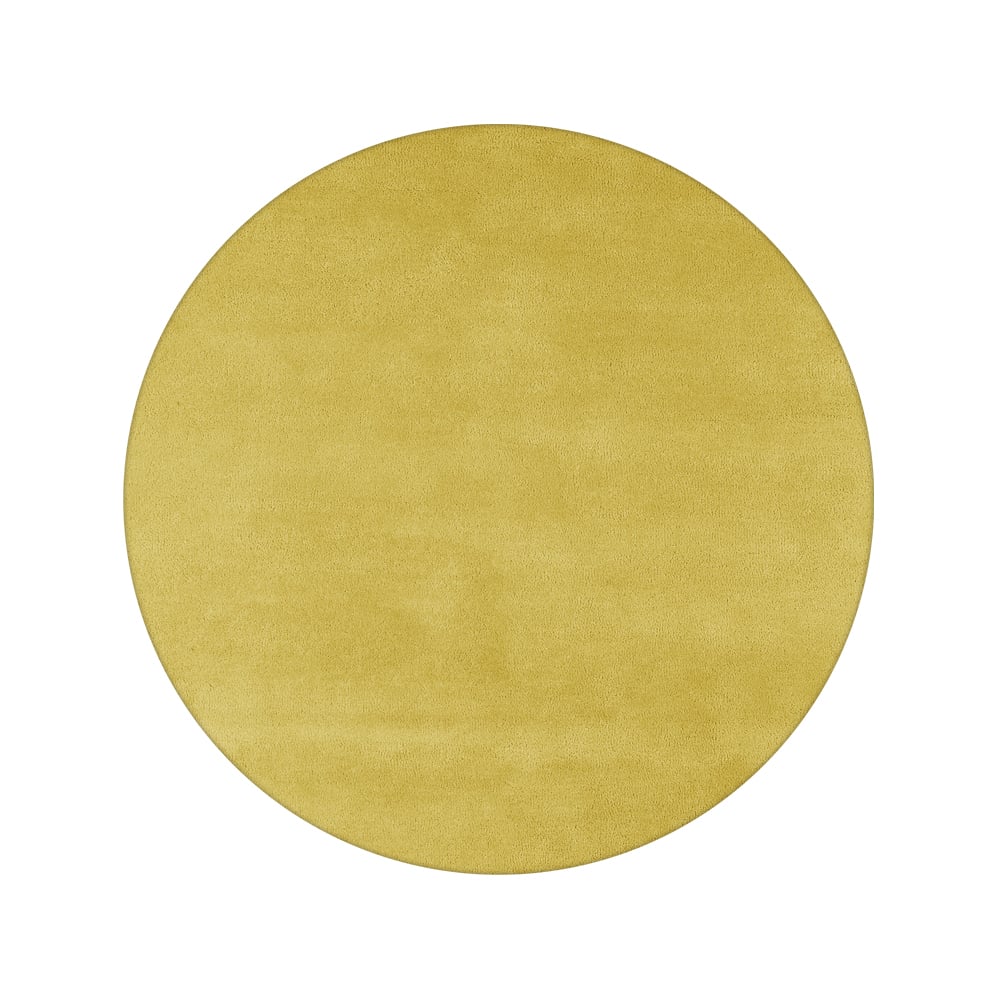 Bilde av Kateha Sencillo teppe rundt Yellow 220 cm
