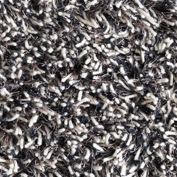 Shaggy teppe rundt - white/charcoal, 220 cm - Kateha
