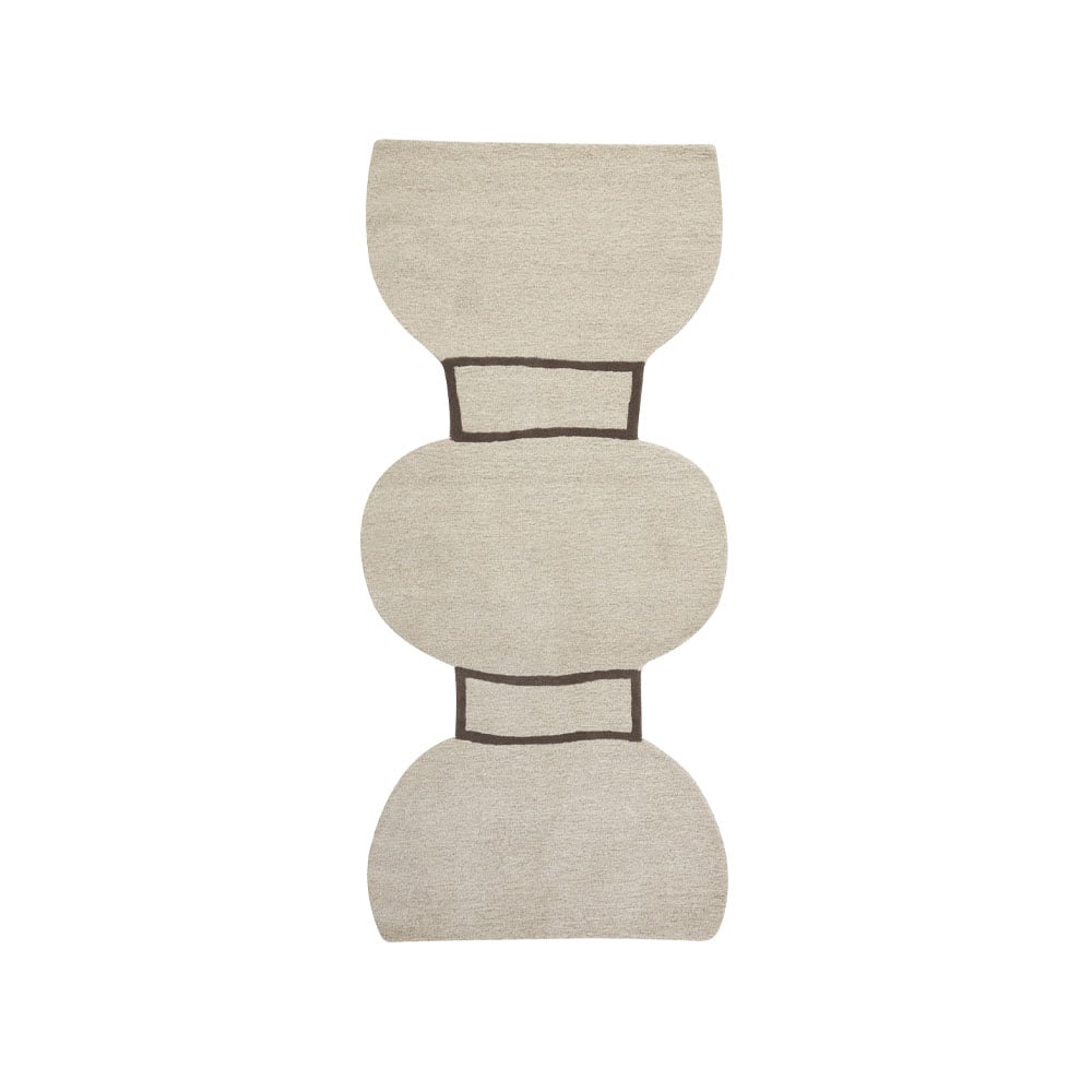 Bilde av Kateha Silhouette figure teppe natural 110 x 240 cm