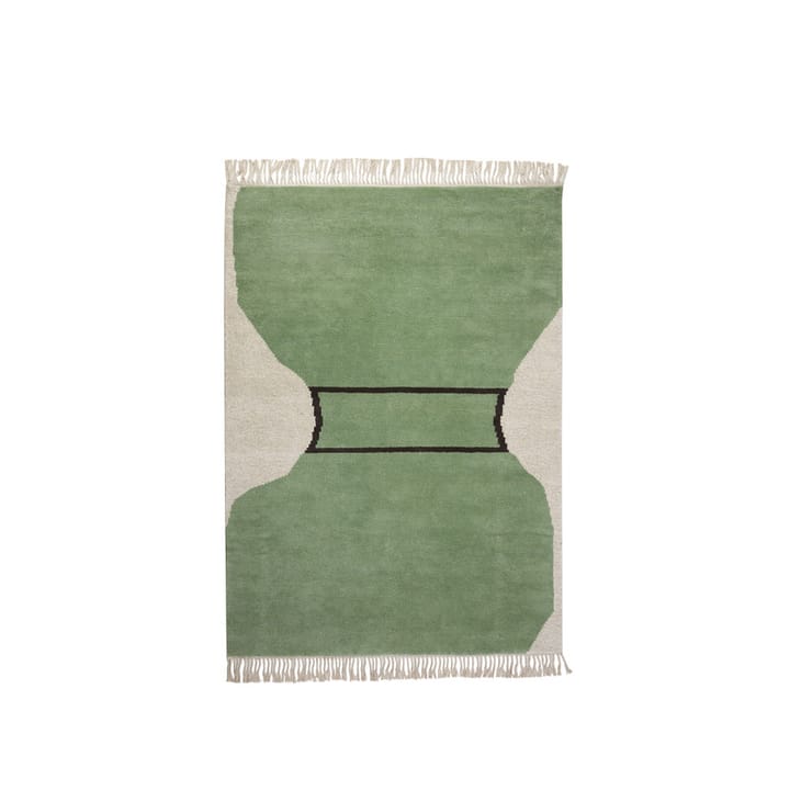 Silhouette flossa teppe - dusty green, 170 x 240 cm - Kateha