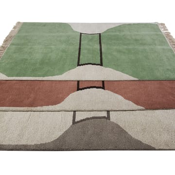 Silhouette flossa teppe - dusty green, 170 x 240 cm - Kateha