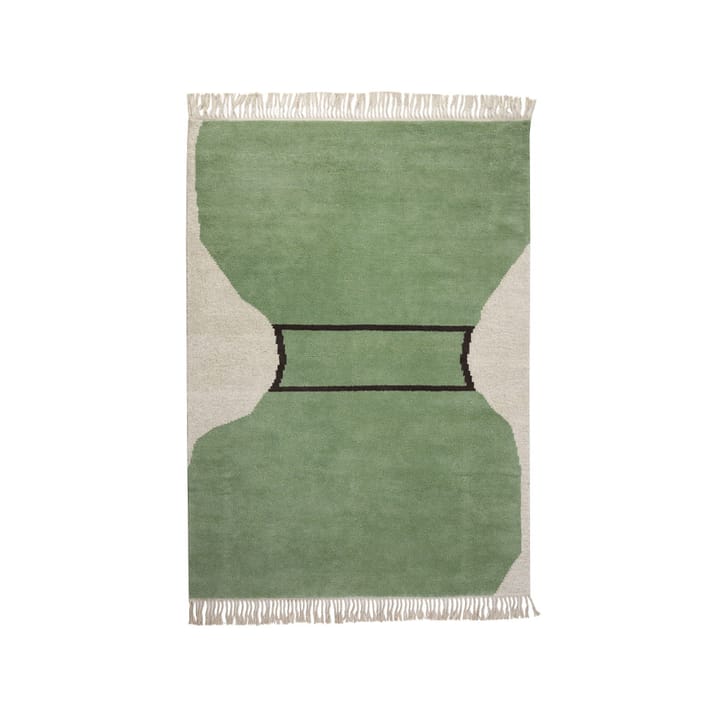 Silhouette flossa teppe - dusty green, 200 x 300 cm - Kateha