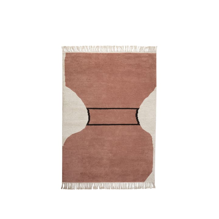 Silhouette flossa teppe - dusty red, 170 x 240 cm - Kateha