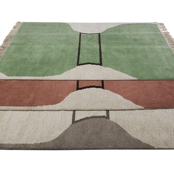 Silhouette flossa teppe - dusty red, 170 x 240 cm - Kateha