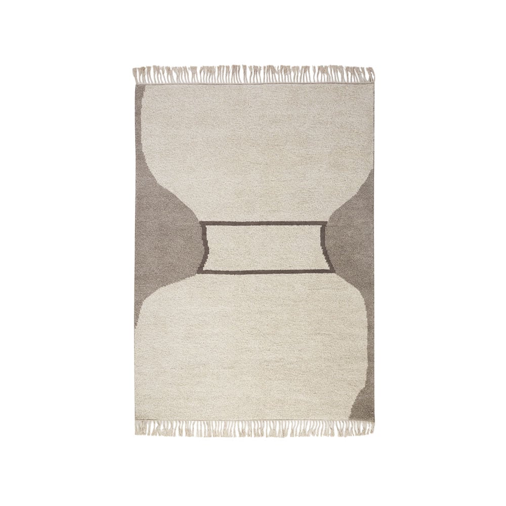 Bilde av Kateha Silhouette flossa teppe natural 200 x 300 cm
