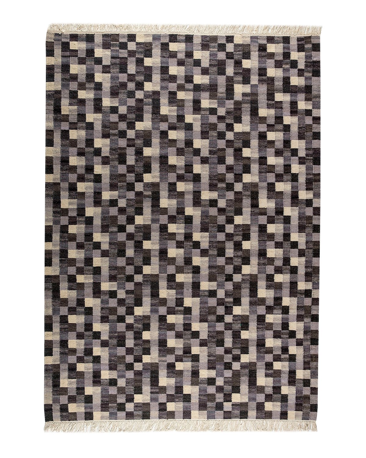 Bilde av Kateha Small box håndvevd gulvteppe grå 300x200