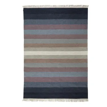 Tofta wave gulvteppe 80x250 cm - blå - Kateha