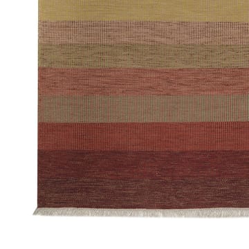 Tofta wave gulvteppe 80x250 cm - rød - Kateha