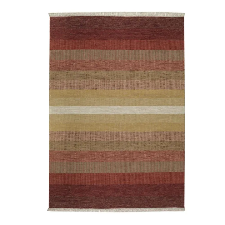 Tofta wave gulvteppe 80x250 cm - Red - Kateha