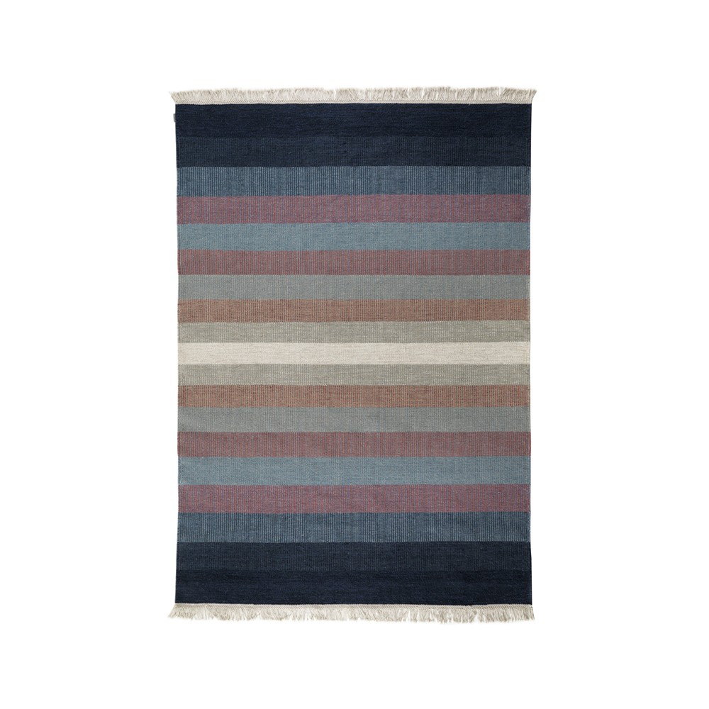 Tofta wave gulvteppe blå, 170x240 cm