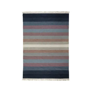 Tofta wave gulvteppe - blå, 200x300 cm - Kateha