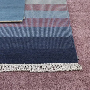 Tofta wave gulvteppe - Blue, 170x240 cm - Kateha
