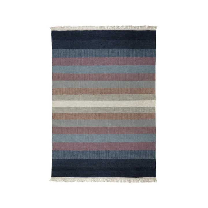 Tofta wave gulvteppe - Blue, 200x300 cm - Kateha