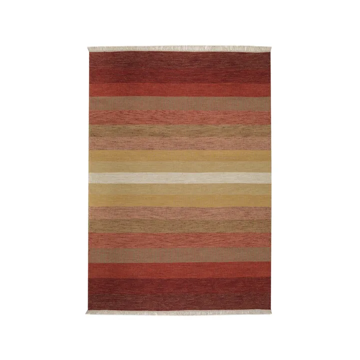 Tofta wave gulvteppe - Red, 170x240 cm - Kateha
