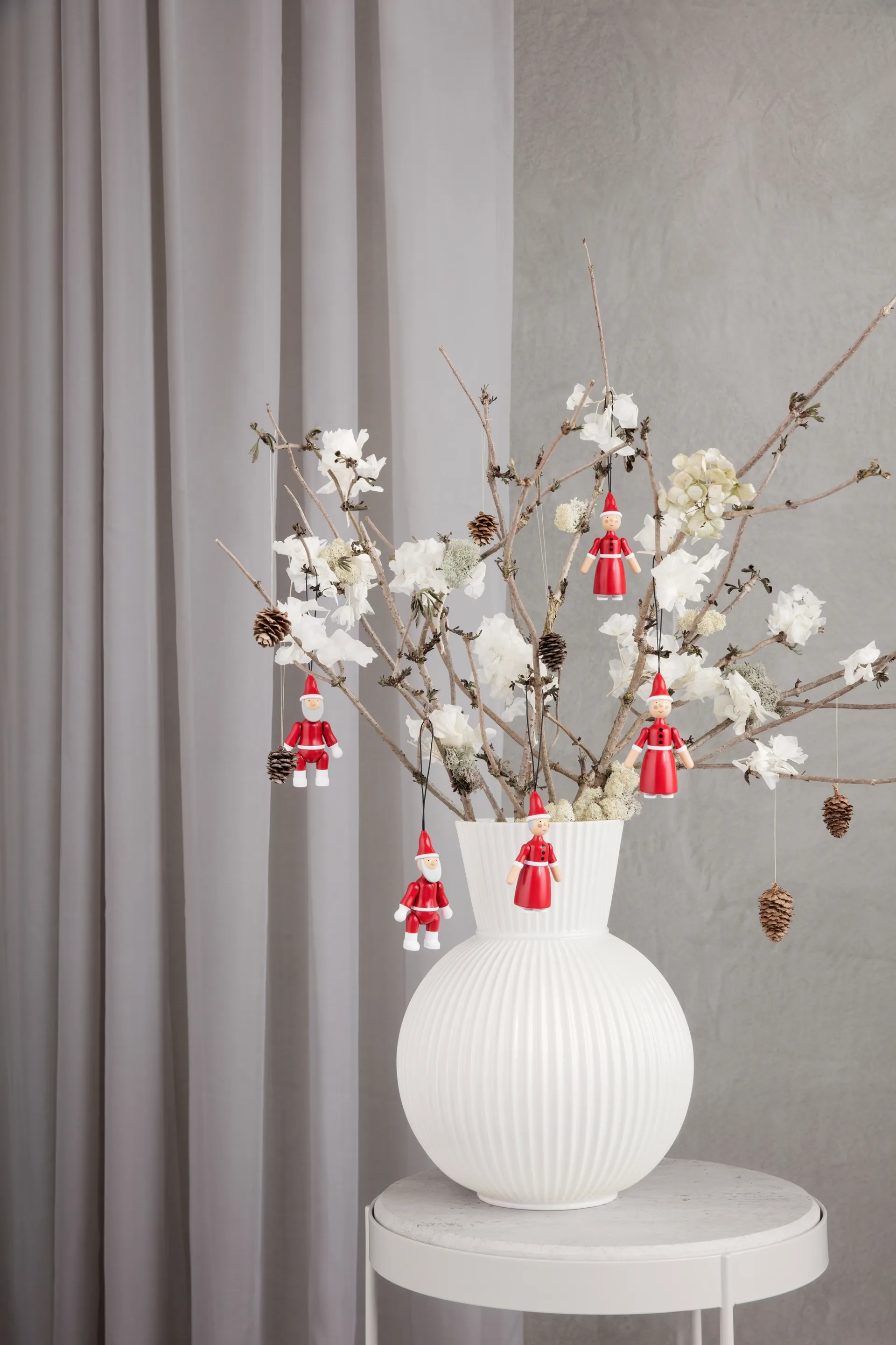 Julenissen og nissemor 10 cm, Rød Kay Bojesen Denmark