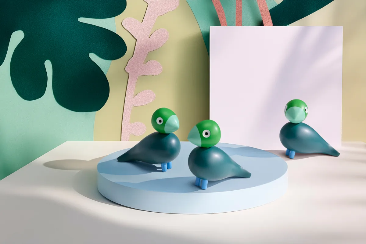 Kaj Bojesen Year Bird 2026 Bjørk, Mørkegrønn Kay Bojesen Denmark