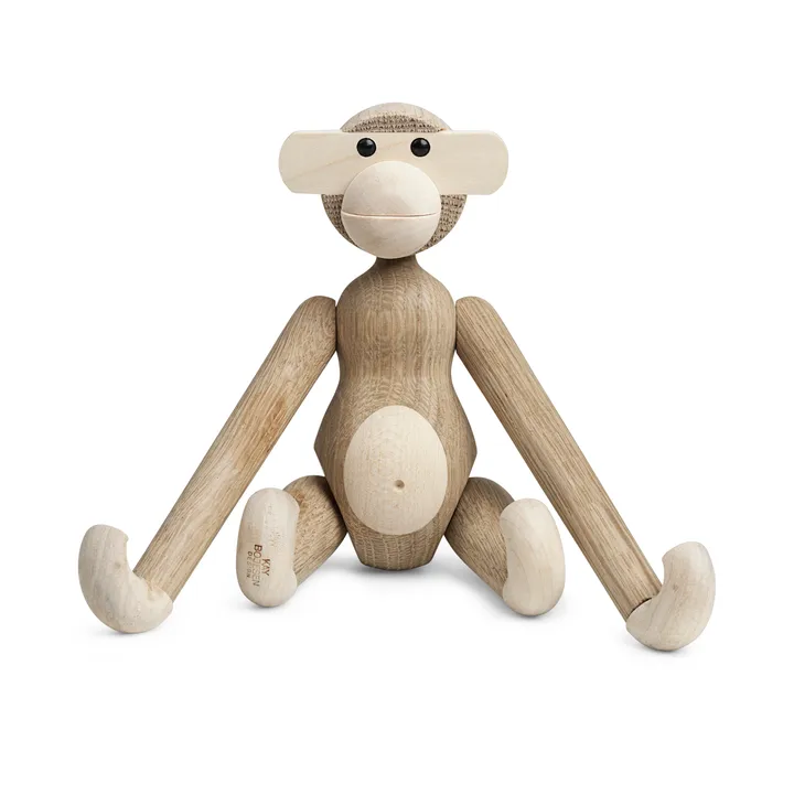 Kay Bojesen ape liten - Ubehandlet eik og lønn, 20 cm - Kay Bojesen Denmark