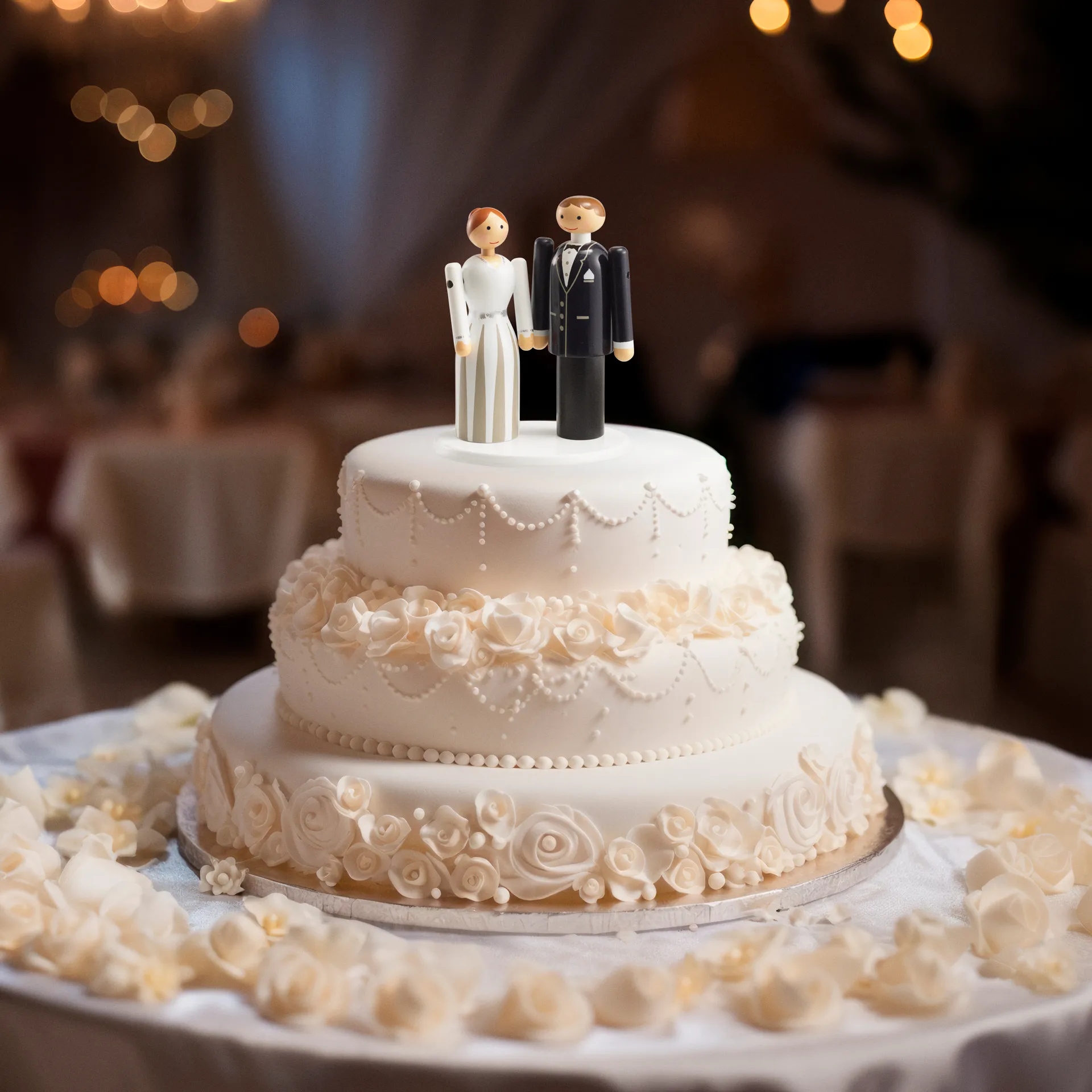 Kay Bojesen brud, Blå-svart-hvit, 12 cm Kay Bojesen Denmark