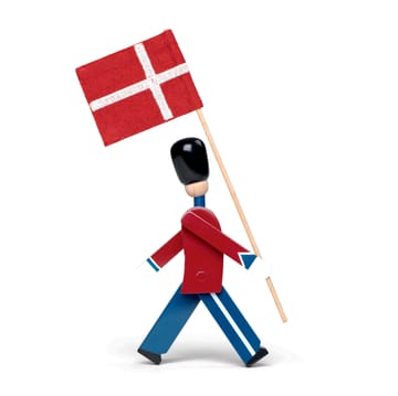 Kay Bojesen fanebærer med stoff flagg mini - 18,5 cm - Kay Bojesen Denmark