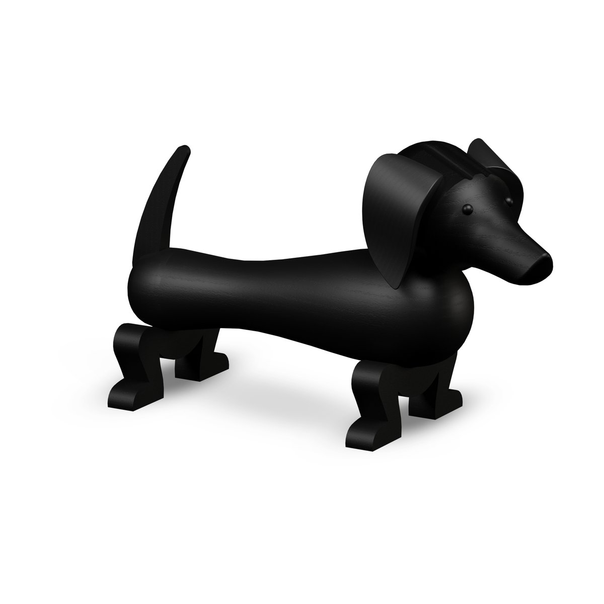 Kay Bojesen Denmark - Hund liten mørk beiset