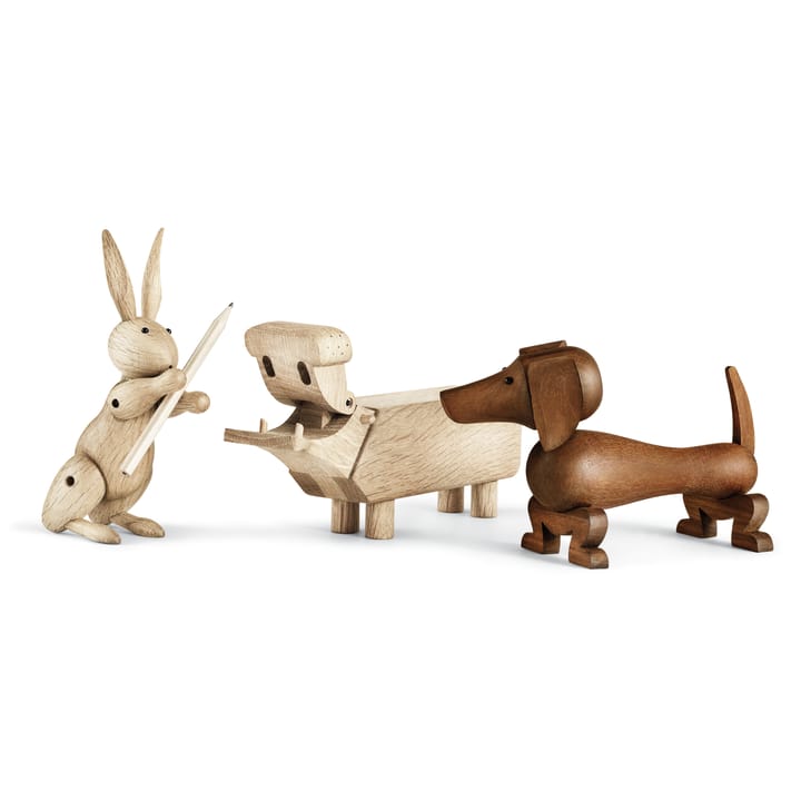 Kay Bojesen hund 18,5 cm, Valnøtt Kay Bojesen Denmark