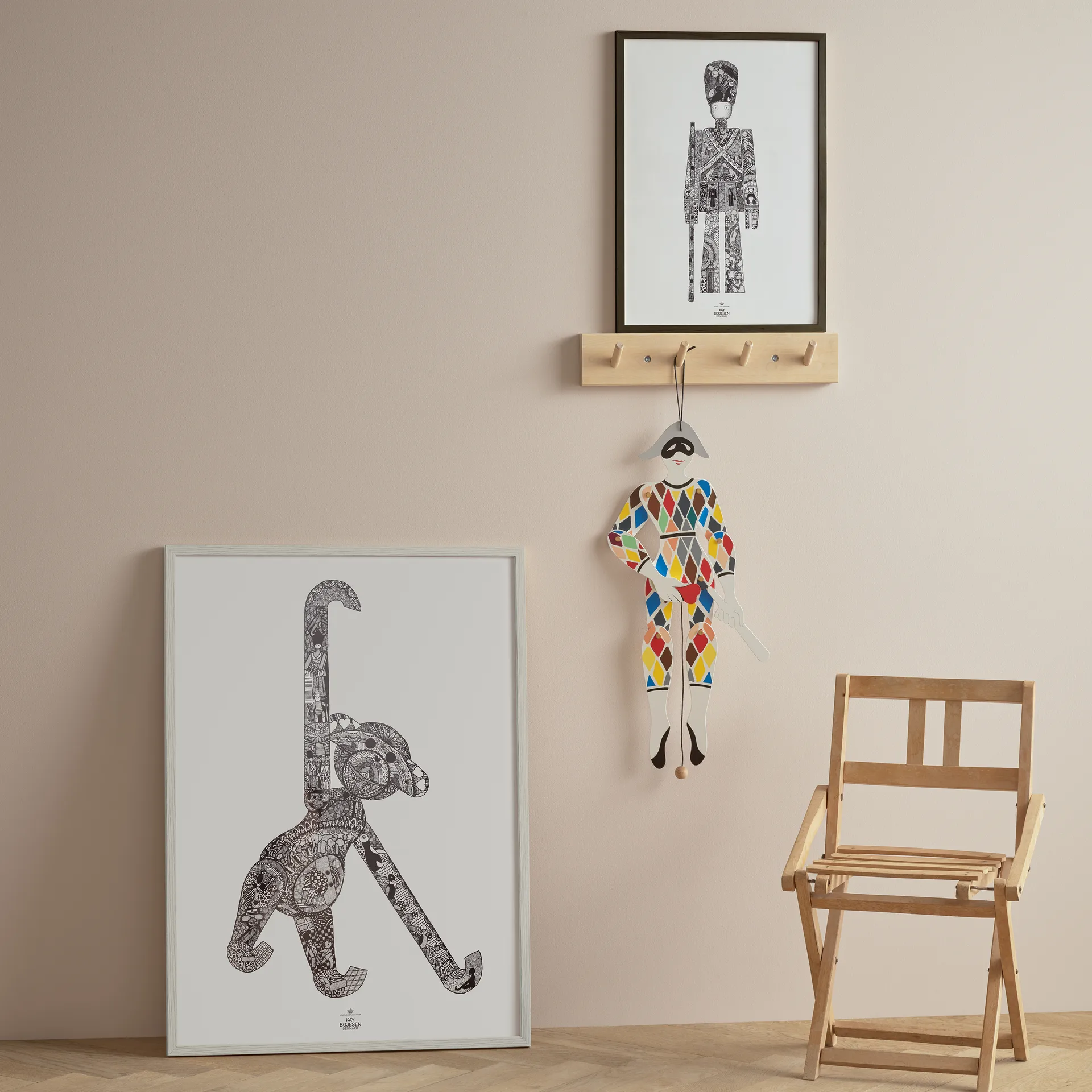 Kay Bojesen poster ape, 50x70 cm Kay Bojesen Denmark