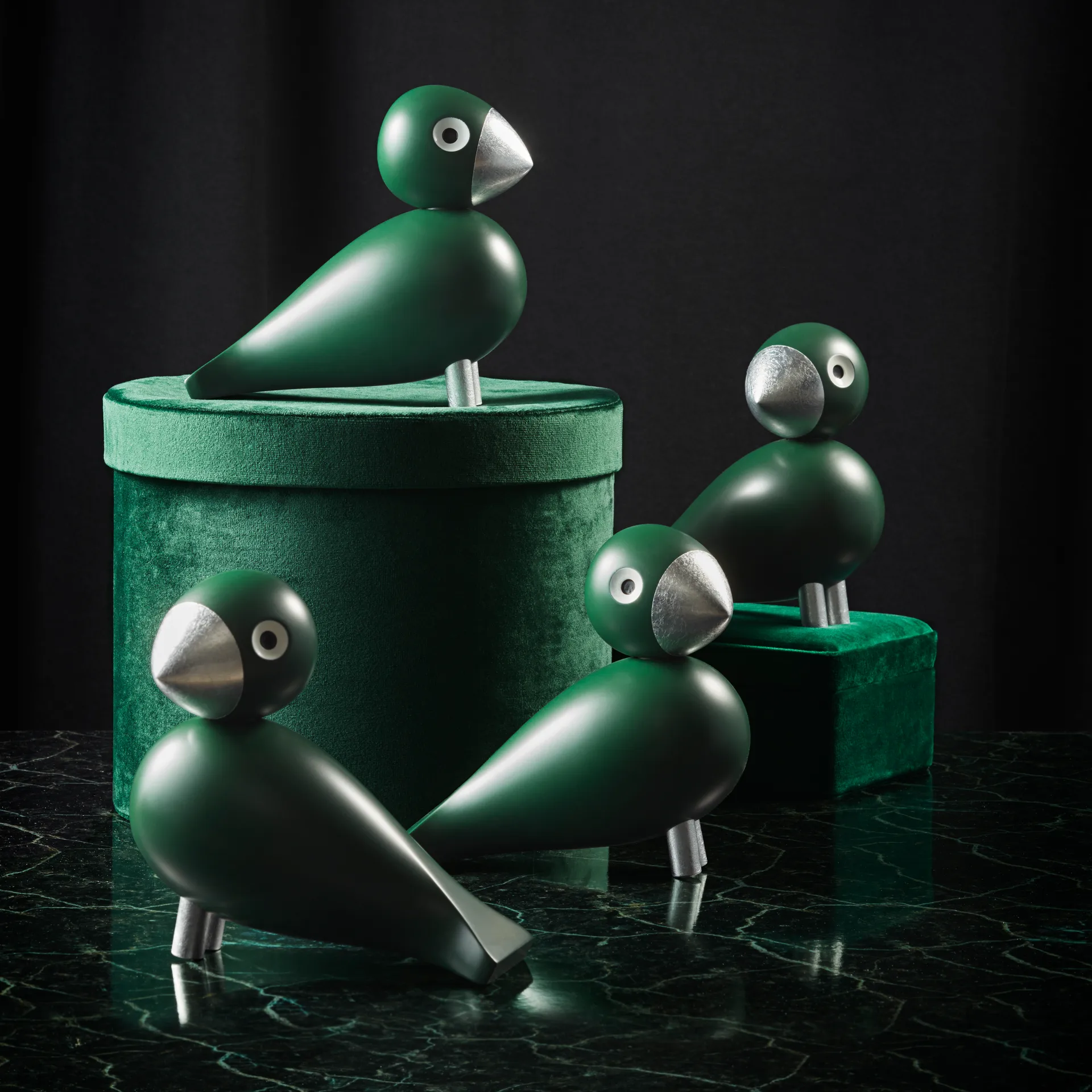 Kay Bojesen sangfugl Georg, Grønn-Sølv Kay Bojesen Denmark