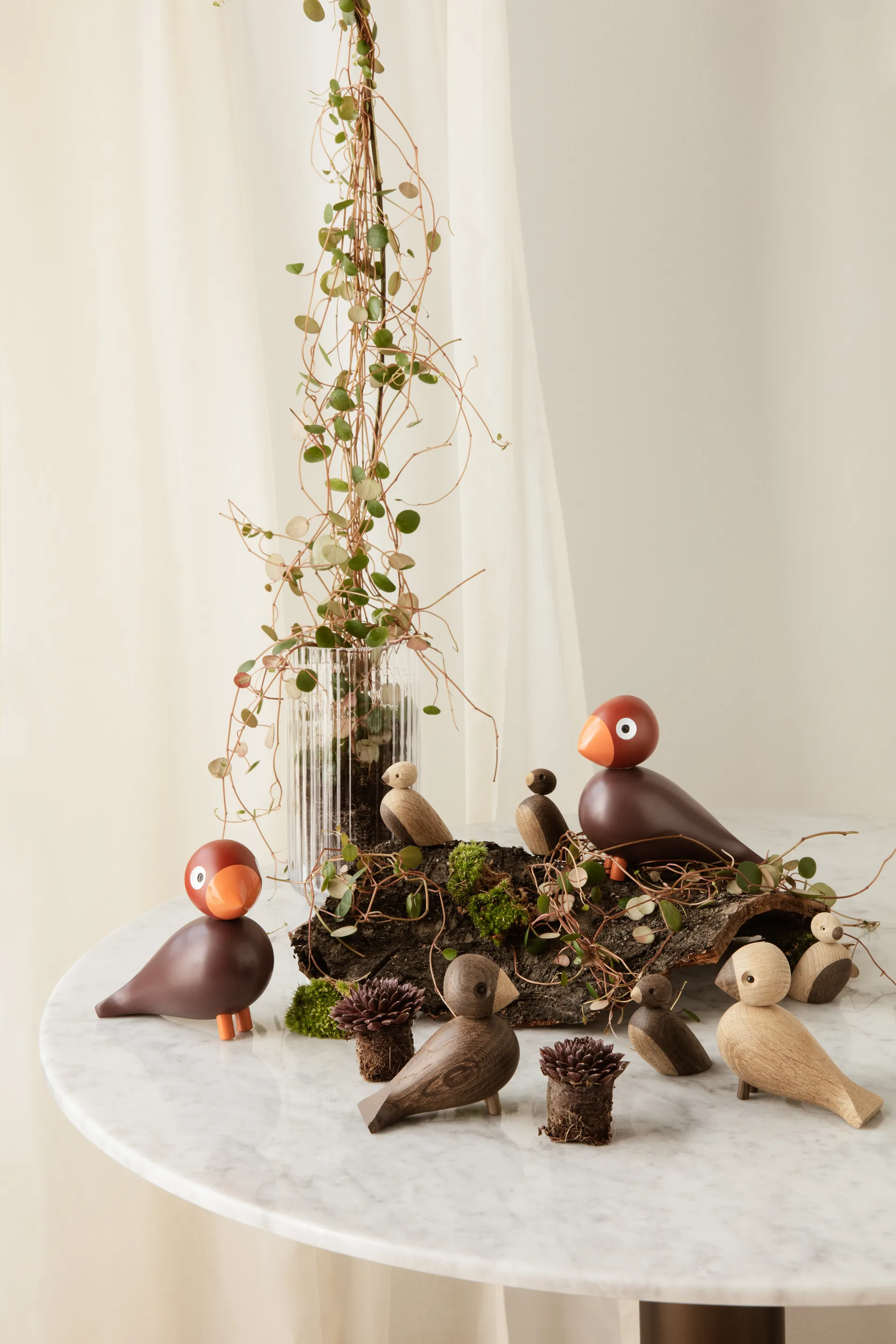 Kay Bojesen Year Bird 2022 sangfugl Poppy, Vinrød Kay Bojesen Denmark