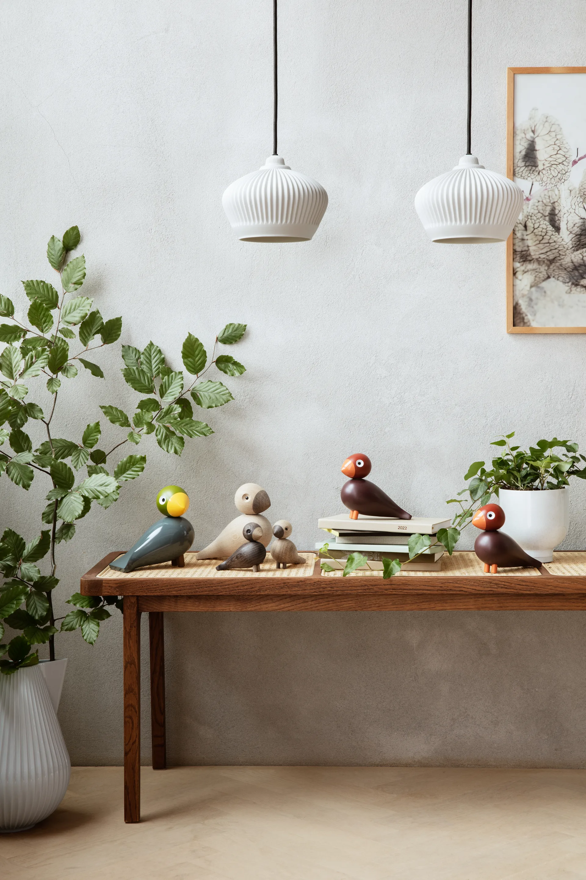 Kay Bojesen Year Bird 2022 sangfugl Poppy, Vinrød Kay Bojesen Denmark