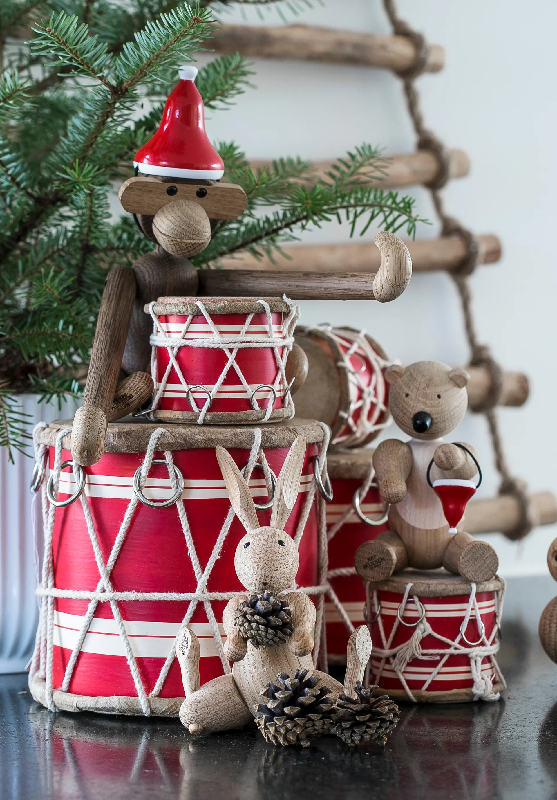 Liten ape med nisselue Kay Bojesen Denmark