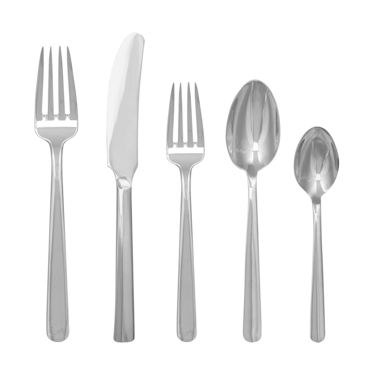 Kay Bojesen Grand Prix bestikksett 5 deler Polished steel
