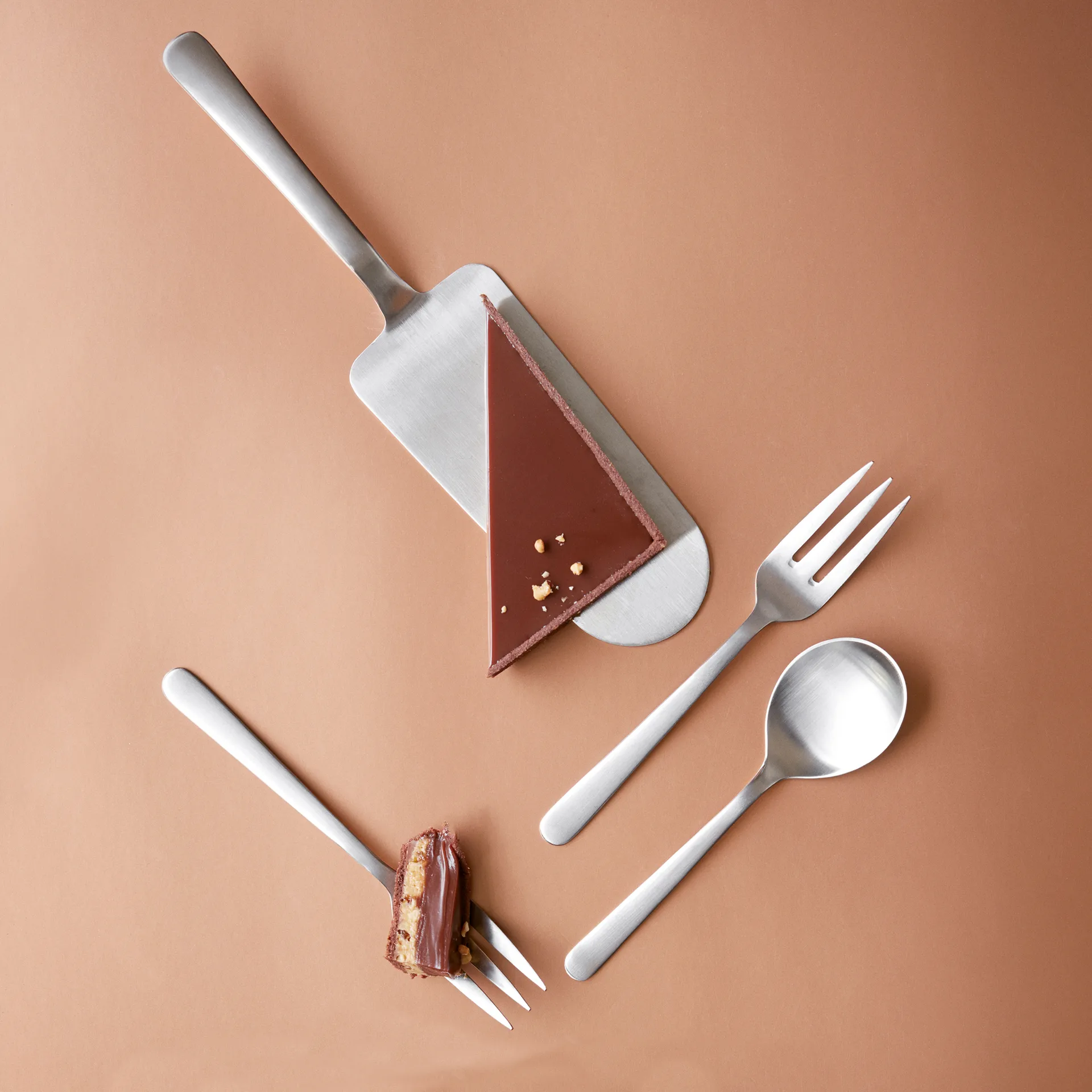 Grand Prix kakespade 22,5 cm, Polished steel Kay Bojesen