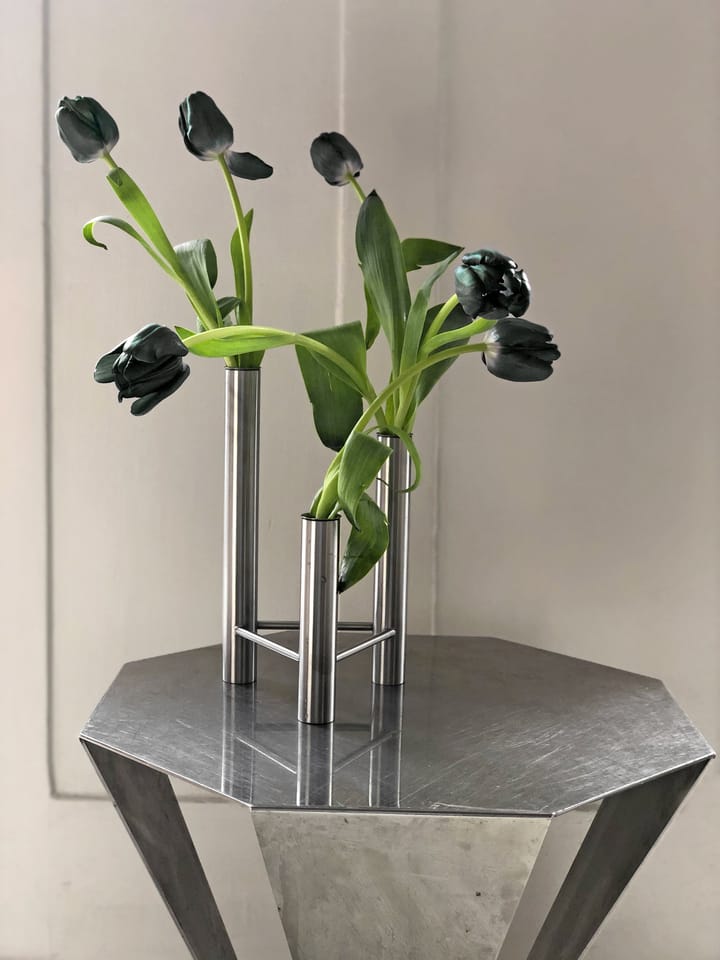 VISTA vase og lysestake - Matte steel - Kay Bojesen