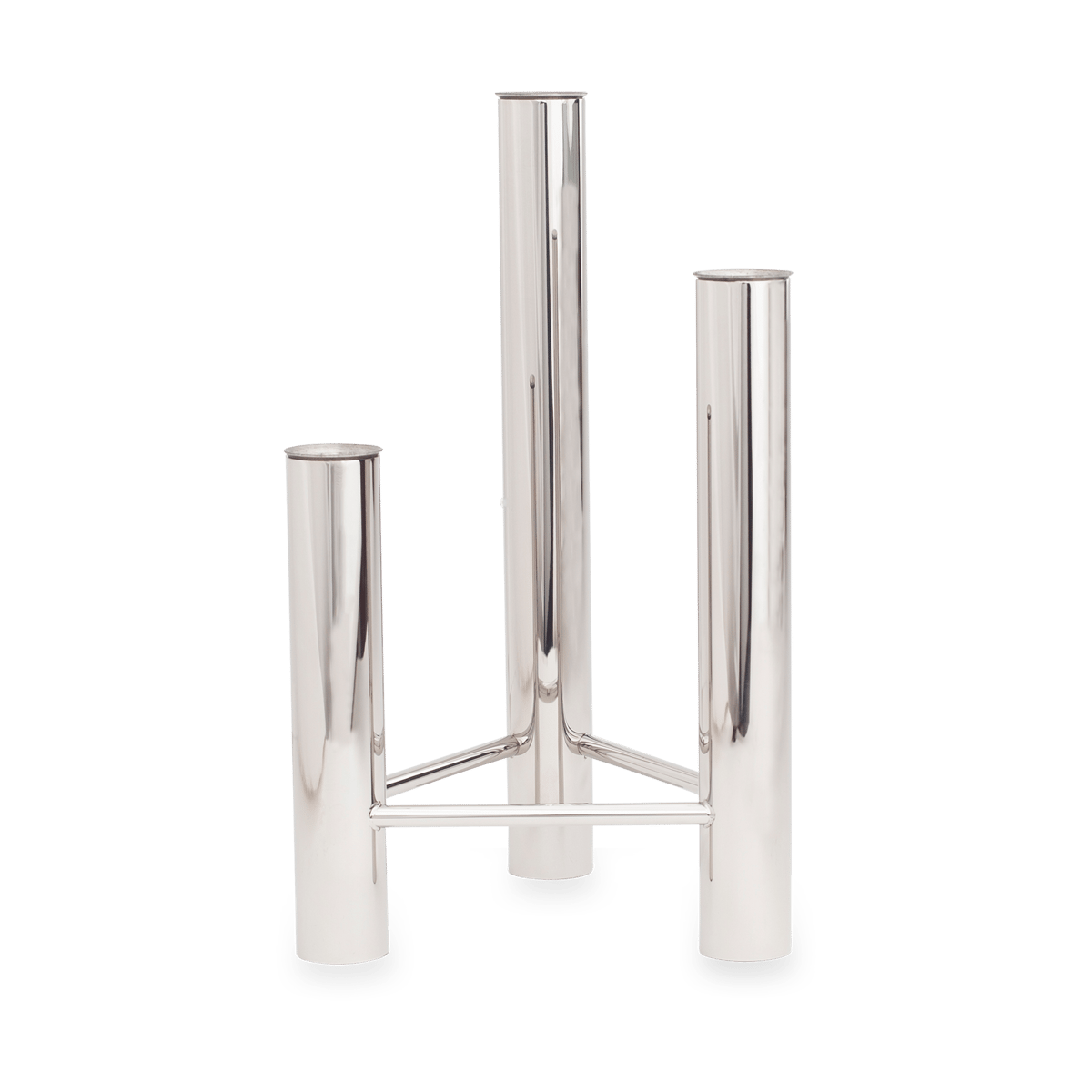 Kay Bojesen VISTA vase og lysestake Polished steel | Skandinavisk Design | Lysestaker | Sølv