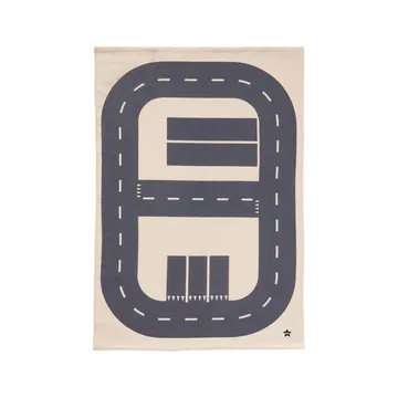 Aiden teppe 90 x 130 cm - Blågrå - Kid's Concept