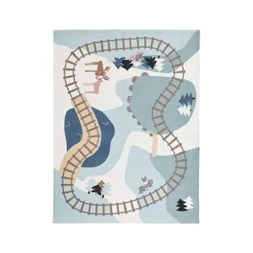 Edvin teppe skog 130 x 170 cm - Grønn - Kid's Concept