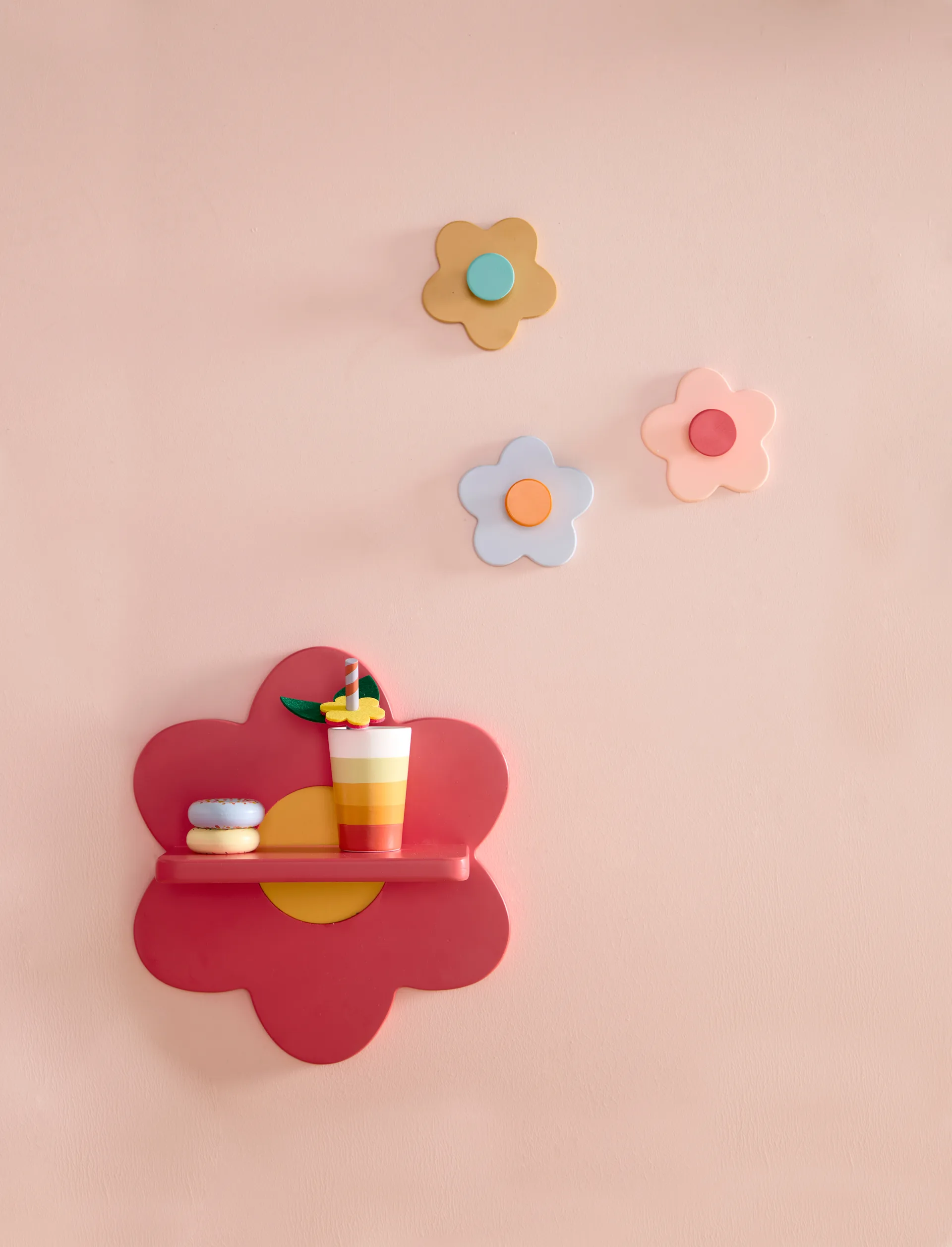 Kid's Base blomst knagg 3 deler, Multi Kid's Concept