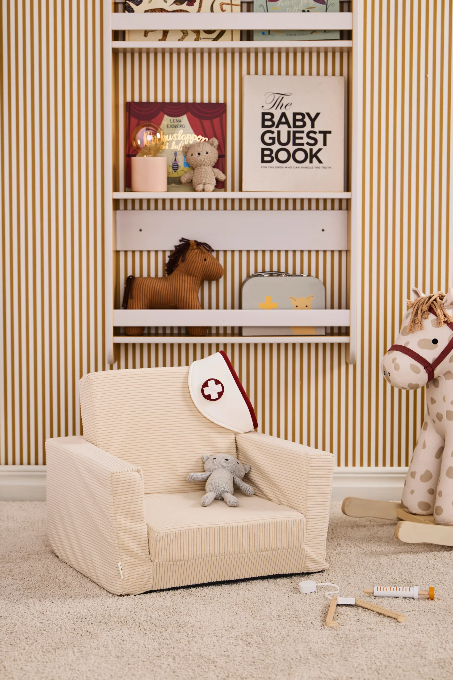 Kid's Base lenestol sammenleggbar, Naturhvit Kid's Concept