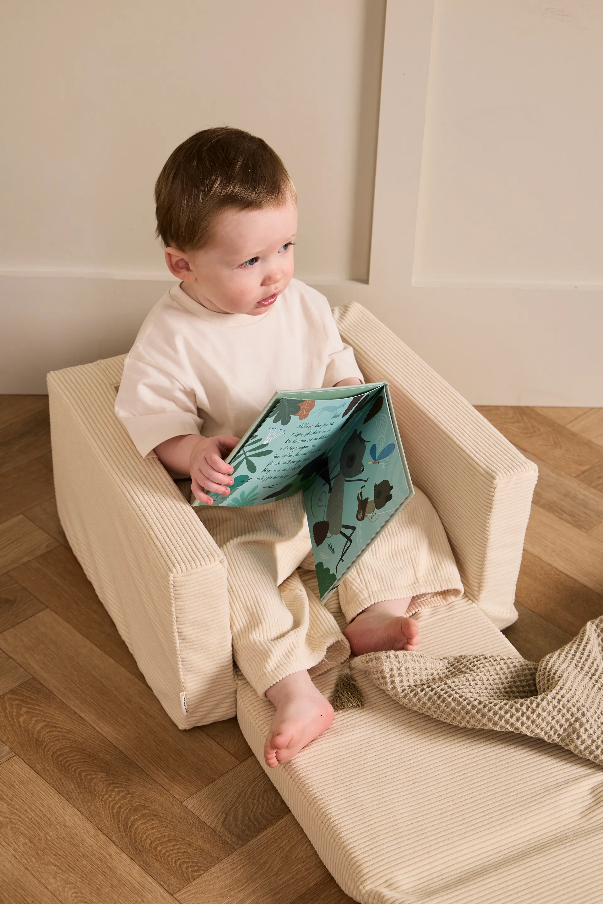 Kid's Base lenestol sammenleggbar, Naturhvit Kid's Concept